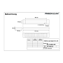 Frisch-Licht LED Surfaced /Pendant grid luminaire, direct, 26W, 3000K, 3400lm, IP20, UGR < 19, white