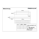 Frisch-Licht LED Surfaced /Pendant grid luminaire, direct, 56W, 4000K, 7300lm, IP20, UGR < 19, white