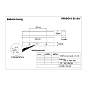LED Damp-proof luminaire, 25W, 4000K, 2800lm, IP50, opal, white