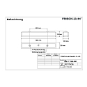 Frisch-Licht LED Damp-proof luminaire, 25W, 3000K, 2800lm, IP50, opal, white