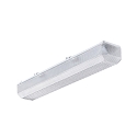 LED Damp-proof luminaire, prismatic, 25W, 3000K, 3200lm, IP50, white