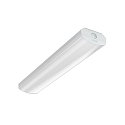 LED Damp-proof luminaire, convex, 13/17/20/24W, 4000K, 2800lm, IP40, white