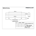 Frisch-Licht LED Damp-proof luminaire, 35W, 4000K, 4500lm, IP50, opal, white