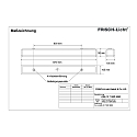 Frisch-Licht LED Damp-proof luminaire, prismatic, 35W, 3000K, 5000lm, IP50, white