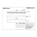 Frisch-Licht LED Damp-proof luminaire for wall / ceiling, 30W, 4000K, 3700lm, IP54, DALI dimmable, white