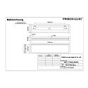 Frisch-Licht LED Damp-proof luminaire, convex, 48W, 4000K, 5800lm, IP40, DALI dimmable, white