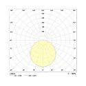 Frisch-Licht LED Damp-proof luminaire, convex, 48W, 4000K, 5800lm, IP40, DALI dimmable, white