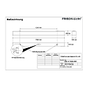 Frisch-Licht LED Damp-proof luminaire, 54W, 3000K, 6300lm, IP50, opal, white