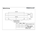 Frisch-Licht LED Damp-proof luminaire, 54W, 4000K, 6300lm, IP50, opal, white