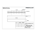 LED Damp-proof luminaire for wall / ceiling, 58W, 4000K, 7300lm, IP54, DALI dimmable, white