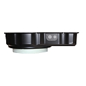 mounting pot with transformer tunnel, black
