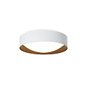 wall and ceiling luminaire PREMIUM ARCHITEKTUR � 30,8cm round IP40, white, copper brown dimmable