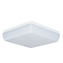 LED Wall and Ceiling luminaire, square, 13W, 4000K, 1500lm, IP54, DALI dimmable, white