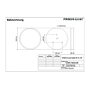 Frisch-Licht LED Ceiling and Pendant luminaire, direct, 53W, 3000K, 6400lm, IP40, opal, white
