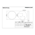 Frisch-Licht LED Ceiling and Pendant luminaire, direct, MP, 53W, 4000K, 5300lm, IP40, white