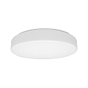 LED Wall / Ceiling luminaire, cylindrical, 7,5-15W, 3000K, 1500lm, IP40, silk matt, white