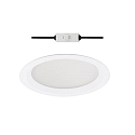 LED Recessed Downlight round, 20W, 2700K, 2200lm, IP44, UGR < 19, DALI dimmable, white