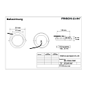 Frisch-Licht LED Recessed Downlight, 17/21/25W, 4000K, 2100lm, round, IP54, white