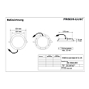 LED Recessed Downlight, 48W, 3000K, 4000lm, IP44, very flat, white