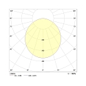 LED Recessed Downlight, 48W, 3000K, 4000lm, IP44, very flat, white