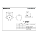 Frisch-Licht LED Recessed Downlight, GU10, 5W, 4000K, 500lm, IP20, swivelling, chrome