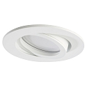 LED Recessed Downlight, GU10, 7W, 4000K, 600lm, IP20, swivelling, chrome