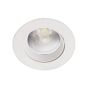 LED Recessed Downlight, 9W, 3000K, 800lm, IP20, swivelling, white