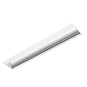 LED Recessed grid luminaire, asymmetrical, 50W, 4000K, 5000lm, IP20, DALI dimmable, white