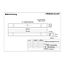 Frisch-Licht LED Recessed optical luminaire, small version, 51W, 3000K, 5400lm, IP40, DALI dimmable, white