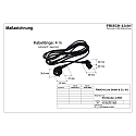 Frisch-Licht connection cable with plug (FL-STL2063MA.15484�) 400CM 3-pole, black
