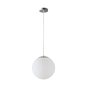 pendant luminaire �50 IP40, stainless steel brushed, white dimmable