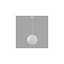 LED Ball Pendant luminaire glass, 29W, 3000K, 3400lm, IP40, DALI dimmable, white