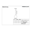 Frisch-Licht LED Ball Pendant luminaire glass, 29W, 4000K, 3600lm, IP40, white