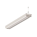 LED Light strip Pendant grid luminaire direct / indirect, 49W, 3000K, 6400lm, IP20, UGR < 19, DALI dimmable, white
