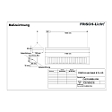 Frisch-Licht LED Pendant grid luminaire direct / indirect, 39W, 4000K, 5100lm, IP20, UGR < 19, white