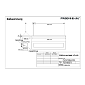 Frisch-Licht LED Pendant luminaire direct / indirect, 42W, 4000K, 6100lm, IP20, white