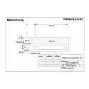 LED Pendant luminaire direct / indirect, 42W, 3000K, 6100lm, IP20, UGR < 19, white