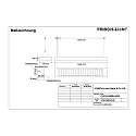 Frisch-Licht LED Pendant grid luminaire direct / indirect, 49W, 3000K, 6400lm, IP20, UGR < 19, white