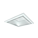 LED Recessed Downlight, 29W, 4000K, 3200lm, square, IP21, opal, DALI dimmable, white