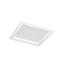 LED Recessed Downlight, 17/21/25W, 4000K, 2100lm, square, IP54, white