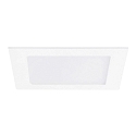 ceiling recessed luminaire 22,5x22,5 square, flat IP44, white dimmable