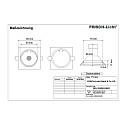 Frisch-Licht LED Recessed Downlight, GU10, 7W, 3000K, 600lm, IP20, swivelling, aluminum