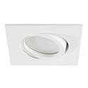 LED Recessed Downlight, GU10, 7W, 4000K, 600lm, IP20, swivelling, white