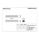 Frisch-Licht LED Damp proof luminaire, 9W, quick mounting, 4000K, 1300lm, IP66, grey