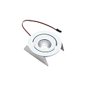 Recessed LED spot SR 68-LED, IP44, 350mA, CRi>90m UGR<19, gimbal swiveling 20�, 4.8W 3000K 35�, white
