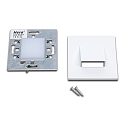 Recessed wall luminaire LED Wall Down for flush-mounted / cavity wall boxes, IP20, 7.5 x 7.5cm, 230V, 1.8W 3000K 90lm, white