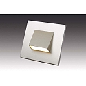 Hera Recessed wall luminaire LED Wall Down for flush-mounted / cavity wall boxes, IP20, 7.5 x 7.5cm, 230V, 1.8W 3000K 90lm, inox