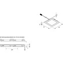 Hera LED Recessed luminaire DYNAMIC FAQ 58 with surface light, 3W, 2700-5000K, IP20, brushed stainless steel