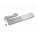 under-cabinet luminaire S-PAD F flat, with plug IP20, anodised aluminium dimmable 3W 270lm 3000K 115� 115� CRI >90 20cm