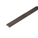 LED covering profile 15mm, for 12mm milled grooves and profiles, 100cm, slightly black matted